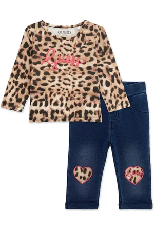 Guess Set de dos pantalones con estampado de leopardo
