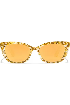 Dolce & Gabbana Lentes de sol Maiolica Gialla