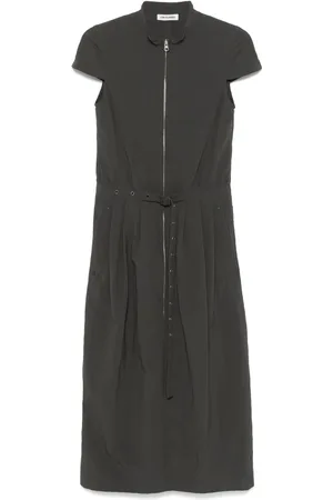 Low Classic Vestido midi con diseño pliegues