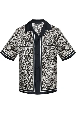 AMIRI Camisa bowling Leopard