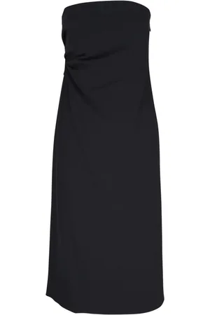 Vince Vestido strapless con diseño drapeado