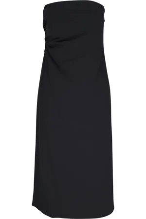 Vince Vestido strapless con diseño drapeado