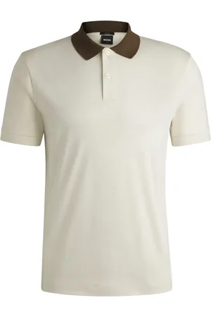 HUGO BOSS Playera tipo polo con cuello en contraste