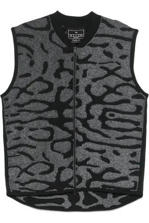 Y-3 Chaleco con motivo en jacquard