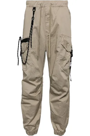 Musium Div. Pantalones tapered con parche del logo