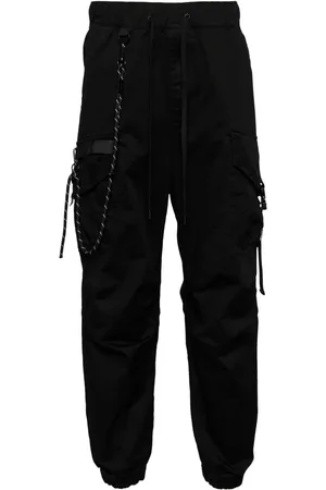 Musium Div. Pantalones tapered con parche del logo