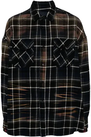 JUUN.J Camisa con motivo de cuadros