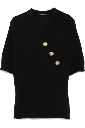 Balmain Top con botones en relieve
