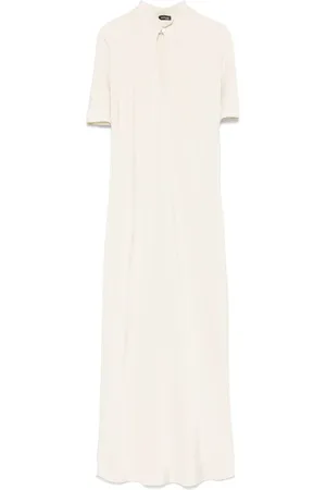 Kiton Vestido midi con abertura en el cuello