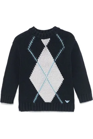 Emporio Armani Suéter tejido en intarsia