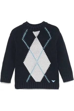 Emporio Armani Suéter tejido en intarsia