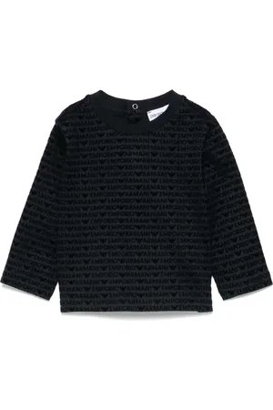 Emporio Armani Playera con logo en jacquard