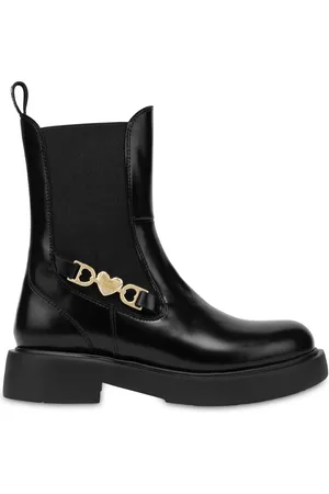 Moschino Botas slip-on con placa del logo