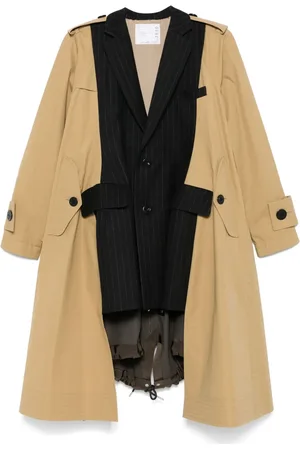 SACAI Gabardina con detalle de paneles