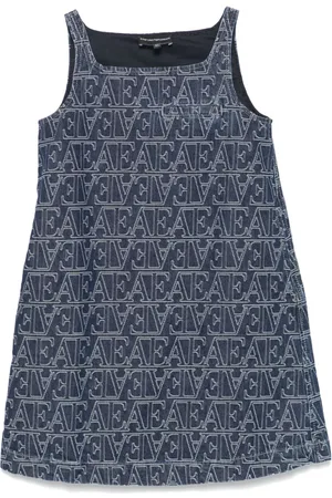 Emporio Armani Vestido con logo en jacquard