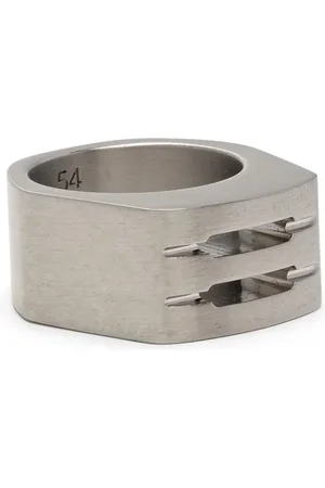 Rick Owens Anillo con diseño biselado