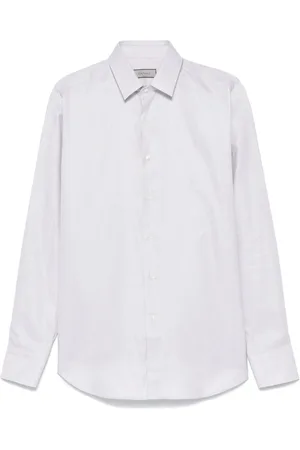 CANALI Camisa con motivo geométrico