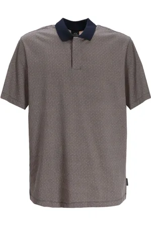 Armani Exchange Playera tipo polo con estampado gráfico