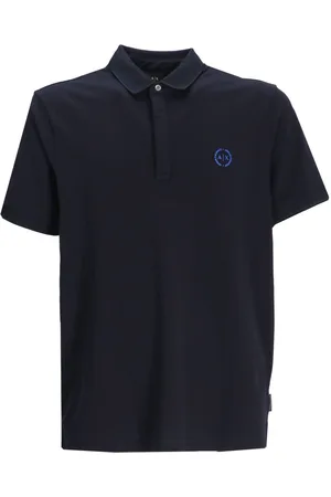 Armani Exchange Playera tipo polo con logo bordado