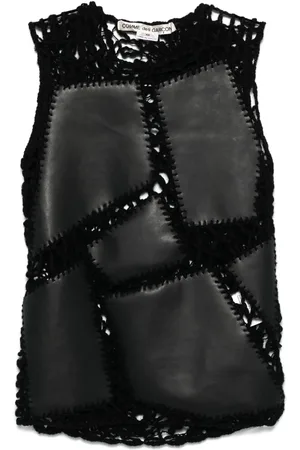Comme des Garçons Top con diseño patchwork