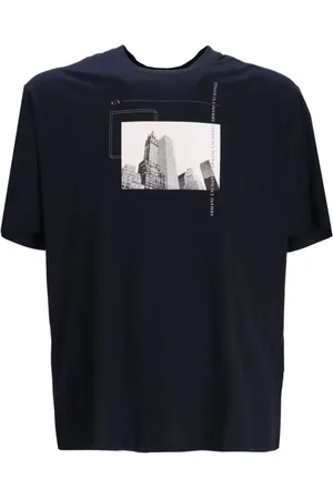 Armani Exchange Playera con estampado gráfico