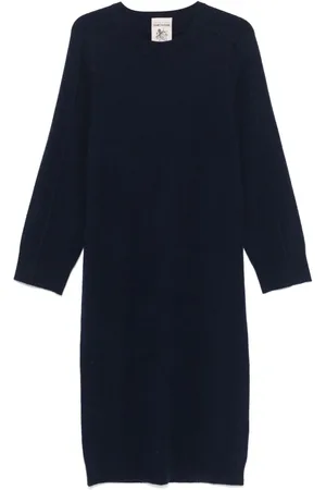 SEMICOUTURE Vestido midi con diseño tejido