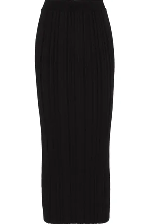 Balmain Falda midi plisada