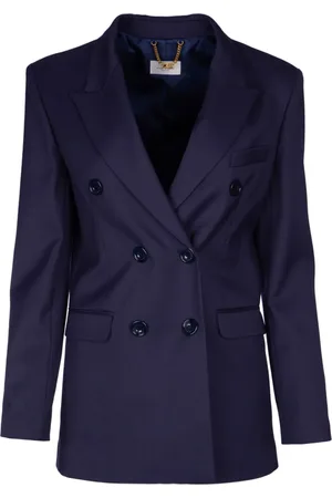 Elisabetta Franchi Blazer con doble botonadura y solapas de pico