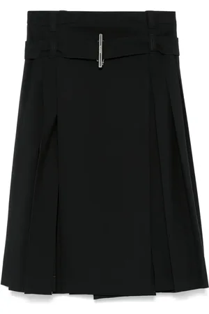 Alexander McQueen Falda midi con diseño plisado