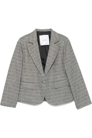 MISS GRANT Blazer con motivo de cuadros príncipe de Gales