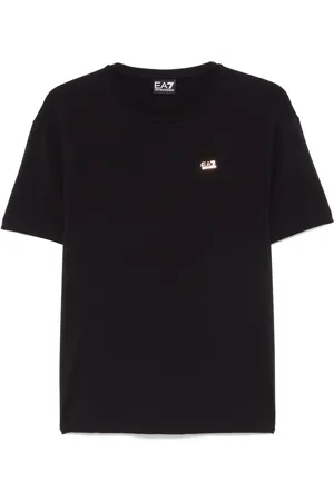 EA7 Playera con placa del logo