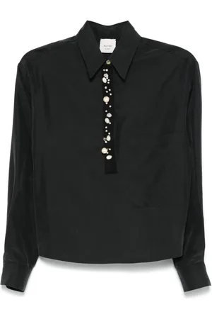 ALYSI Blusa con detalle de perlas