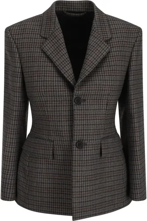 Balenciaga Blazer con motivo de cuadros