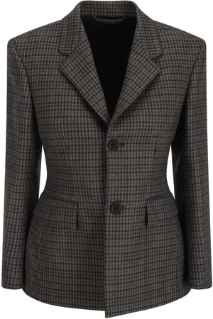 Balenciaga Blazer con motivo de cuadros