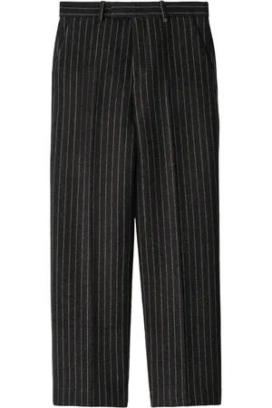 Burberry Pantalones de vestir con rayas diplomáticas estampadas