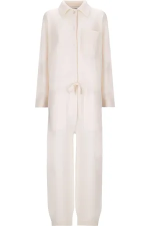 LANEUS Jumpsuit tejido de canalé