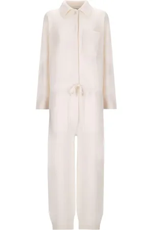 LANEUS Jumpsuit tejido de canalé