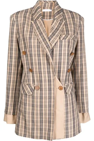 Simkhai Blazer a cuadros con botones