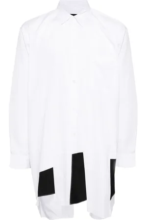 Comme des Garçons Camisa asimétrica manga larga