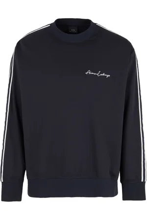 Armani Exchange Playera maga larga con rayas laterales