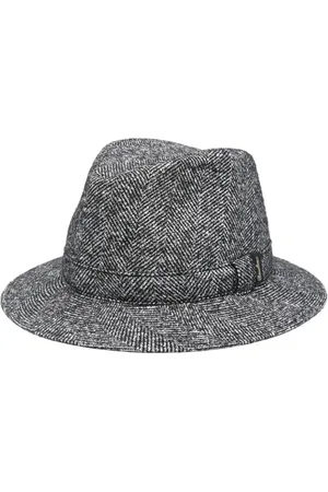 Borsalino Sombrero con motivo pied de poule