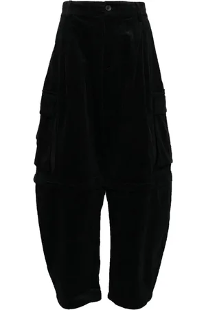 CROQUIS Pantalones Corduroy Loose-Fit