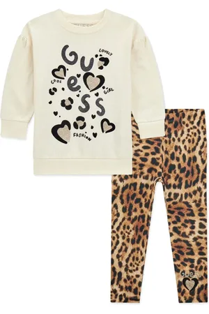 Guess Set de dos pantalones con estampado de leopardo
