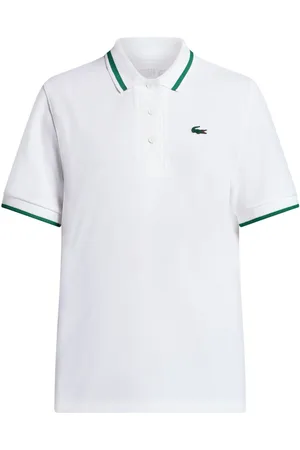 Lacoste Playera tipo polo con cuello a rayas
