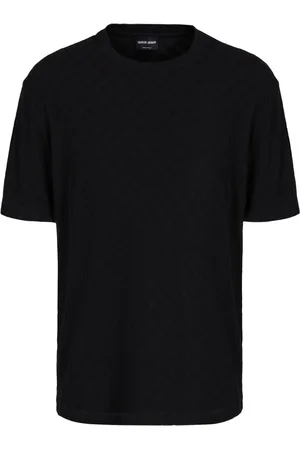 Giorgio Armani Playera tejida con motivo en zigzag