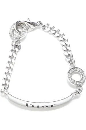 Dior Pulsera con placa del logo