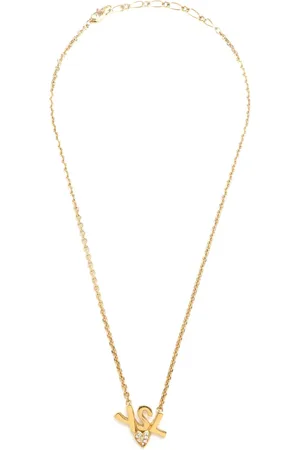 Saint Laurent Collar con dije YSL Logo Heart
