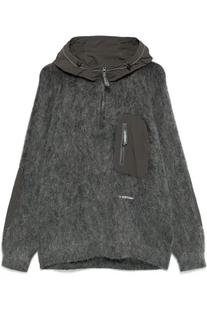 and wander Hoodie con efecto cepillado