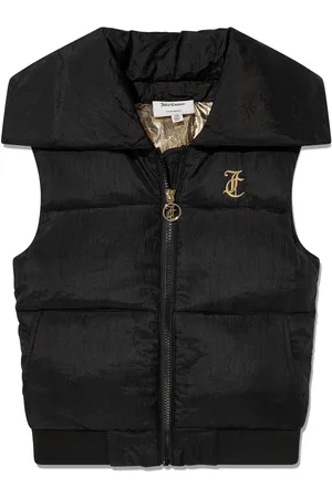 Juicy Couture Chaleco capitonado con logo bordado