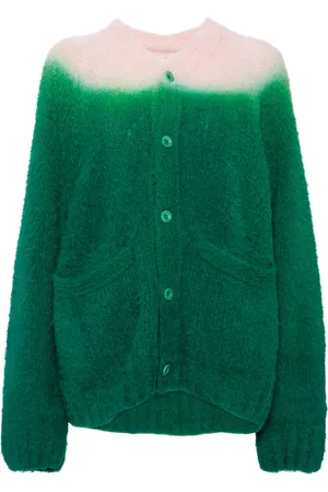 SACAI Cárdigan texturizado con diseño de dos tonos